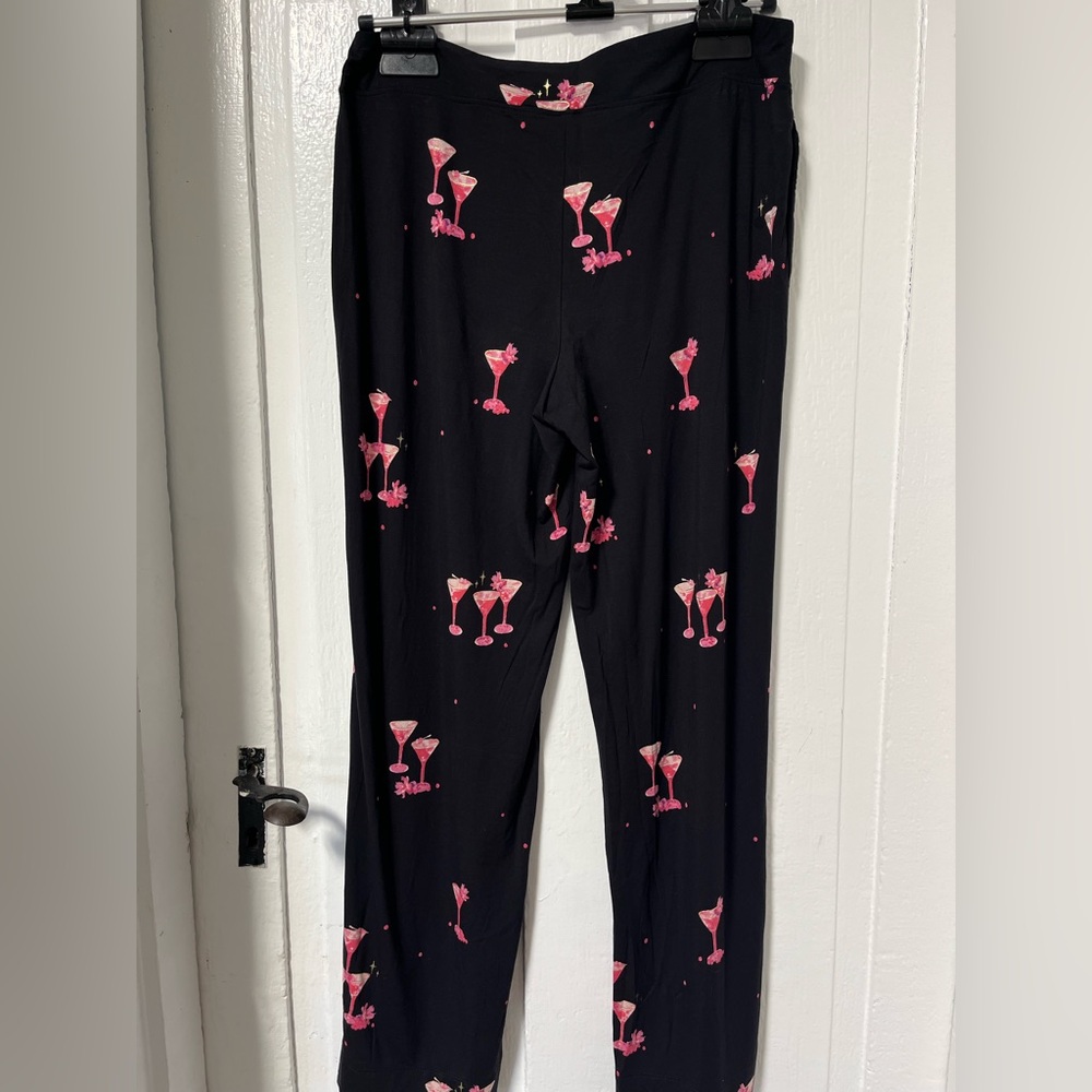Soma Cool Nights Cocktails pull on Pajama pants with pockets size small